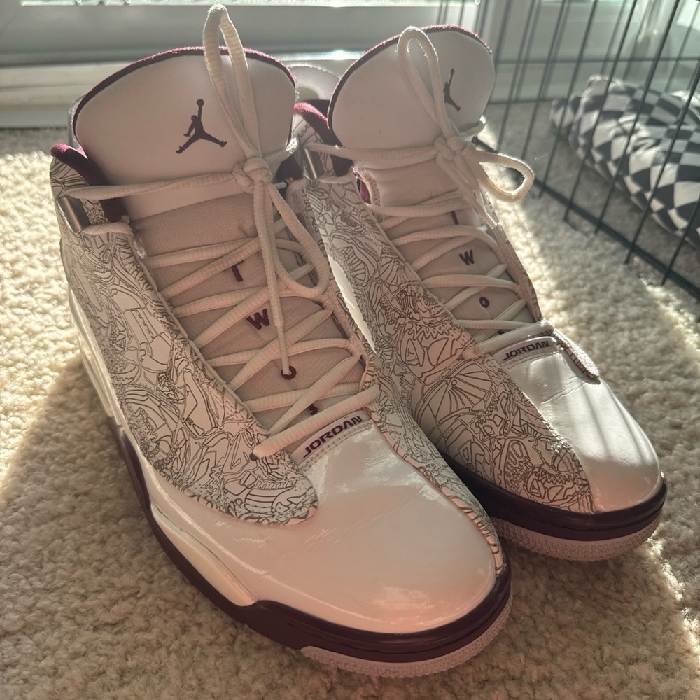Nike jordan dub zero basketball shoes cherrywood